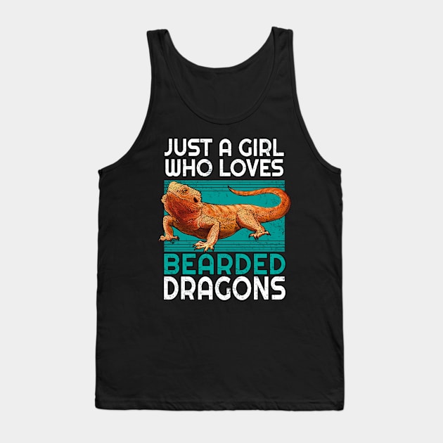 Just a girl who loves bearded dragons, bearder dragon lover, bearded dragon mom Tank Top by Ryuvhiel